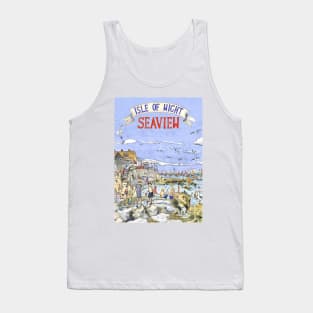 classic isle of wight travel art print Tank Top